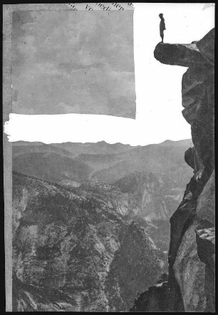 Yosemite. Overhanging Rock at Glacier Point, Yosemite, Cal.