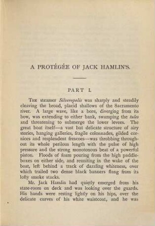 A protégée of Jack Hamlin's etc.