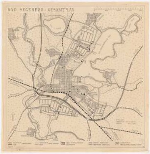 Bebauungsplan Bad Segeberg: Übersichtsplan 1:10000