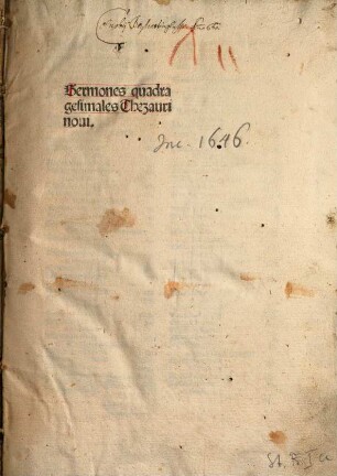 Sermones 'Thesauri novi' quadragesimales