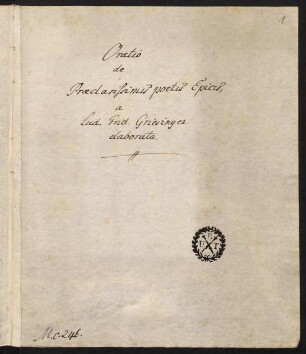 1r-7r, Oratio de praeclarissimis poetis