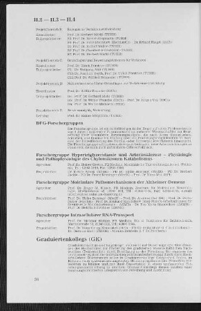 II.4 Graduiertenkollegs (GK)