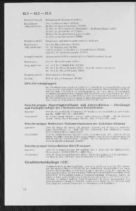 II.4 Graduiertenkollegs (GK)