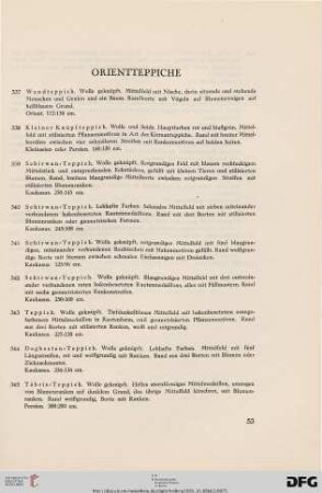 Orientteppiche (Nr. 337-351)