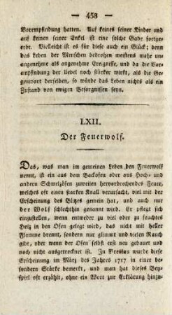 LXII. Der Feuerwolf