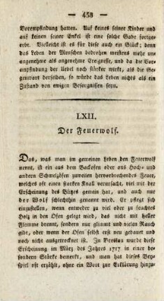 LXII. Der Feuerwolf