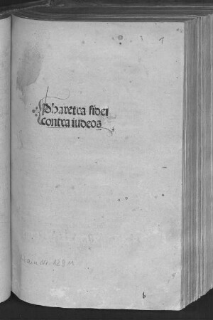 Pharetra fidei contra iudeos