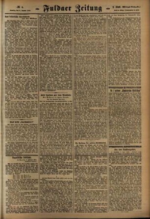 Dritte Ausgabe vom Samstag, den 09. Januar 1915.