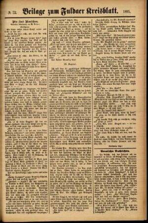 Zweite Ausgabe vom Donnerstag, den 20. Juni 1895.