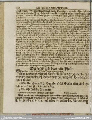Der sechs und dreyßigste Psalm
