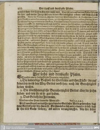 Der sechs und dreyßigste Psalm