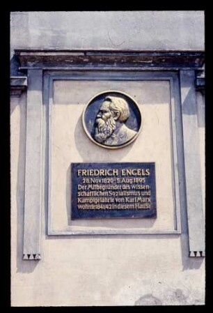 Friedr. Engels-Ged. Tafel 8.6.58.