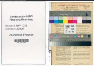 Entnazifizierung Friedrich Ascherfeld , geb. 24.12.1903 (Baufuehrer)