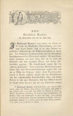 XXV. Direktion Roeder. 24. September 1856 bis 24. Juli 1857