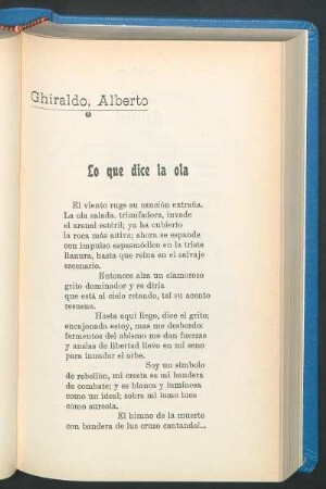Lo que dice la ola