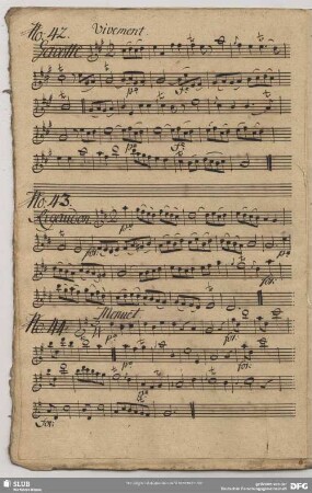 42. Anonymus, Gavottes, A-Dur