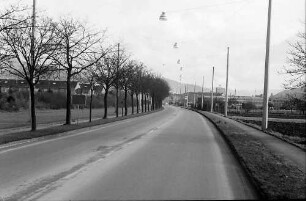 Freiburg: Basler Landstraße ohne Verkehr