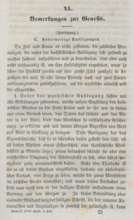 337-354 Bemerkungen zur Genesis : Fortsetzung