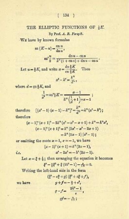 The elliptic functions of ...k.