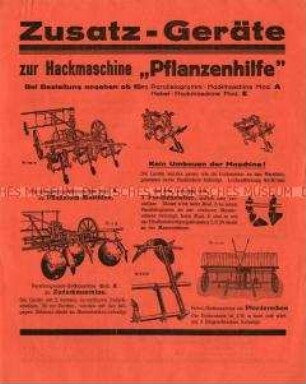 Zusatz-Geräte für Hackmaschinen