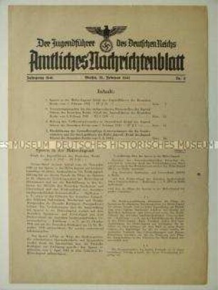 Nachrichtenblatt der HJ-Führung