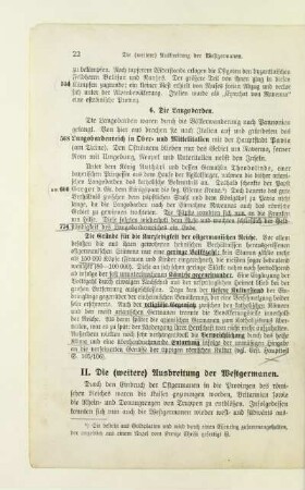 II. Die (weitere) Ausbreitung der Westgermanen