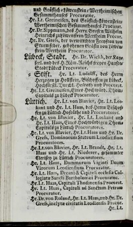Lübeck, Stift. - Zell, Stadt.