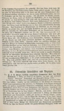 341-348 Literarische Uebersichten und Anzeigen