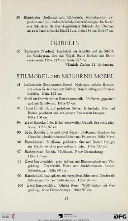 Stilmöbel und Moderne Möbel (Nr. 91-262)