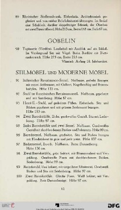 Stilmöbel und Moderne Möbel (Nr. 91-262)