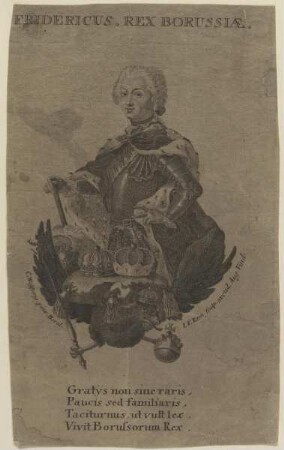 Bildnis des Fridericus. Rex Borussia