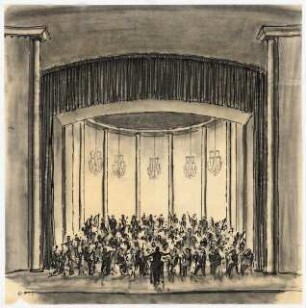 Opernhaus, Chemnitz Wiederaufbau: Bühne