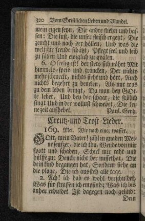 Creutz- und Trost-Lieder.