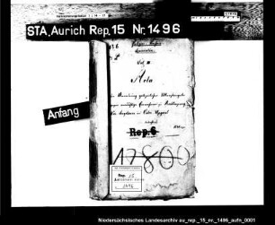 Die polizeiliche Aufsicht über Einwohner aus Rechtsupweg, Neu-Siegelsum und Oster-Upgant