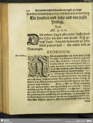 Die hundert und sechs und vierzigste Predigt