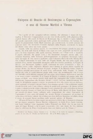 24: Un' opera di Duccio di Boninsegna a Copenaghen e una di Simone Martini a Vienna