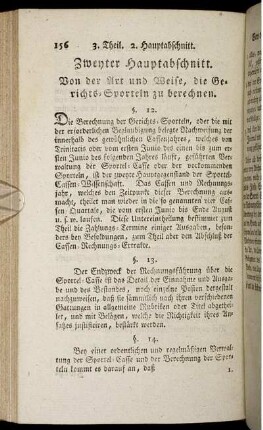 Zweyter Hauptabschnitt.