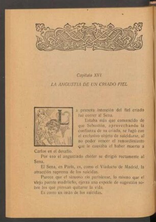 Capítulo XVI - La angustia de un criado fiel