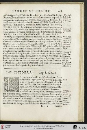 Cap. LXXII. Dell'hedera