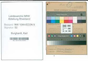 Entnazifizierung Karl Burghardt , geb. 30.12.1902 (Bauingenieur)