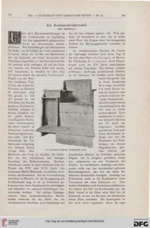 Ein Beichtstuhl-Inkunabel