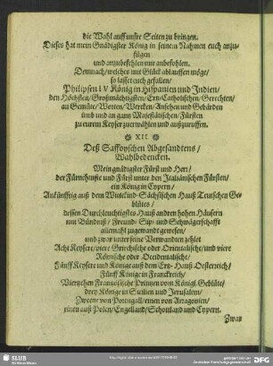 [XII. Des Saffoischen Gesandtens Wahl-Bedencken]