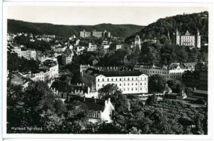 Karlsbad. Blick vom Hirschensprung gegen Hotel Imperial
