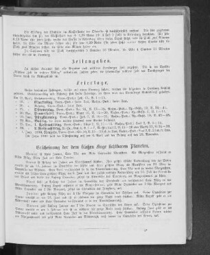 Zeitangaben.