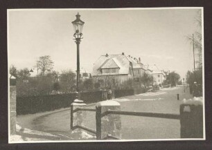 Siegfriedstraße im Winter. Detmold. Blickrichtung Norden