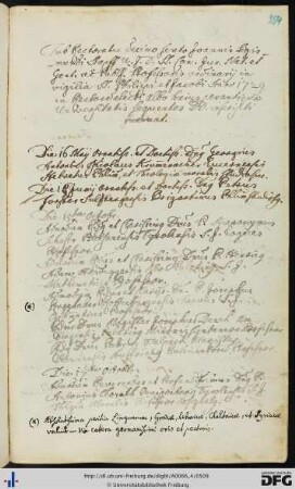 [fol. 254] Rektorat Johann Sigmund Stapf 1729