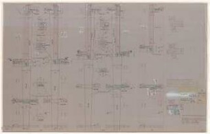 Technische Universität Berlin Elektrotechnische Institute, 2. Bauabschnitt: Schalplan der Stützen 1:20