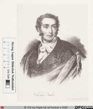 Bildnis Jean-Charles-Emmanuel Nodier