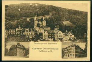 AOK, Erholungsheim Frauenalb, Verwaltungsgebäude Allee 72, Zahnklinik Turmstraße 36/Allee 63