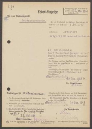 Miroschnitschenko, Grigorij